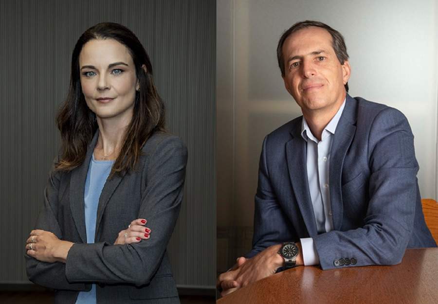 Daniela Gamboa, head de Crédito Privado e Imobiliário a SulAmérica Investimentos e Marcelo Mello, CEO da SulAmérica Vida, Previdência e Investimentos