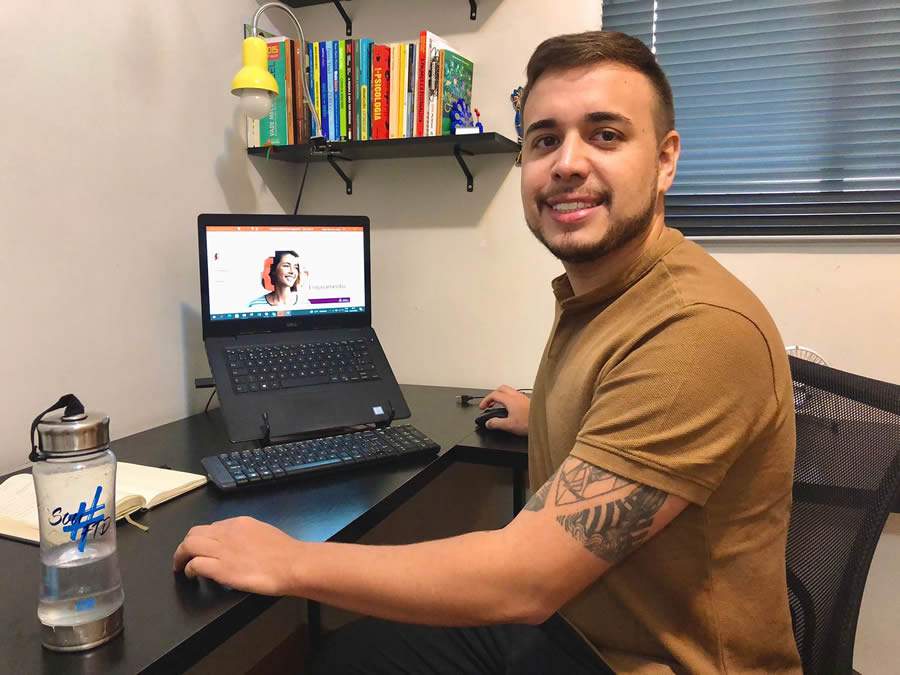 William Bueno dos Santos voltou para a mesma empresa, tr&ecirc;s anos depois de pedir demiss&atilde;o - Cr&eacute;dito: Arquivo pessoal