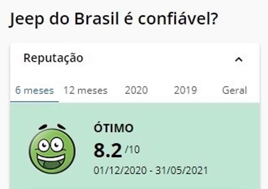 Jeep&reg; conquista &iacute;ndice de reputa&ccedil;&atilde;o &ldquo;&Oacute;timo&rdquo; no Reclame AQUI