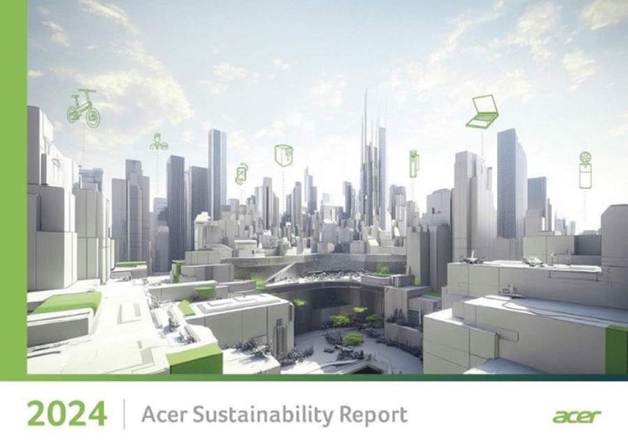 Relatório de Sustentabilidade 2024: Acer atinge meta de 60% de uso de energia renovável um ano antes do prazo estabelecido