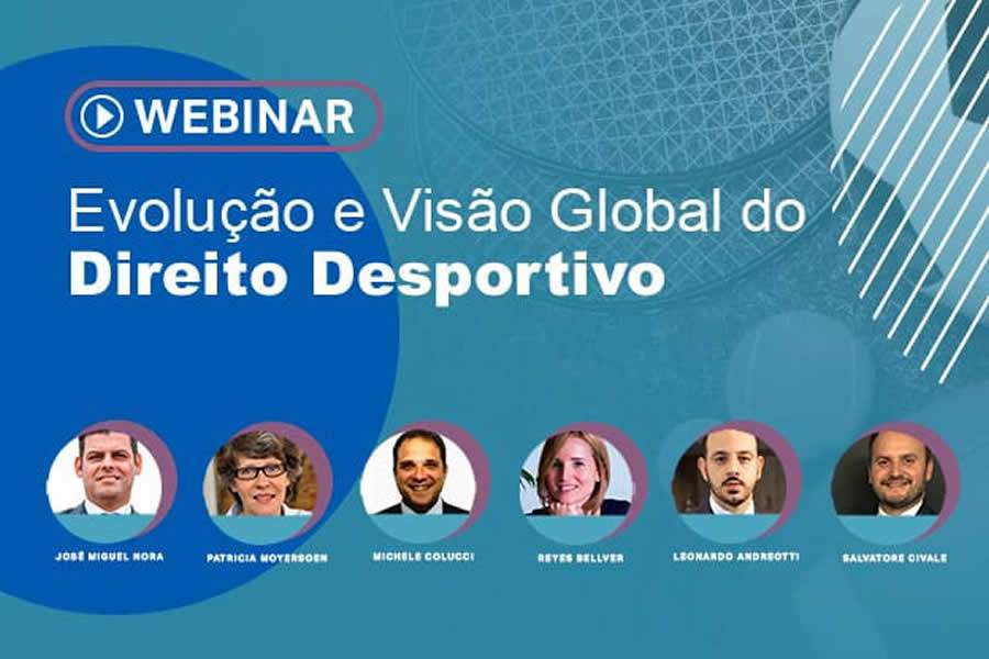 Webinar gratuito &ldquo;Evolu&ccedil;&atilde;o e Vis&atilde;o Global do Direito Desportivo&rdquo;