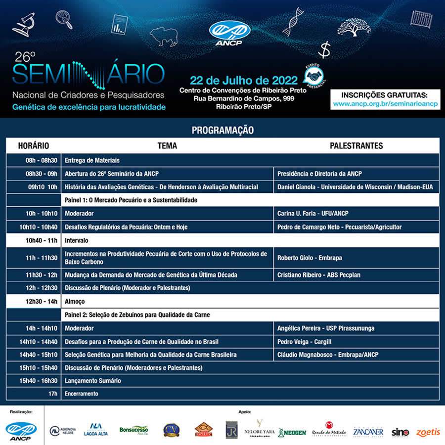 26&ordm; Semin&aacute;rio da ANCP abordar&aacute; sustentabilidade e qualidade da carne