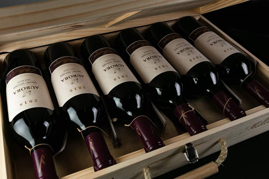 Foram produzidas 38 mil garrafas de 750 ml do vinho ícone da Aurora