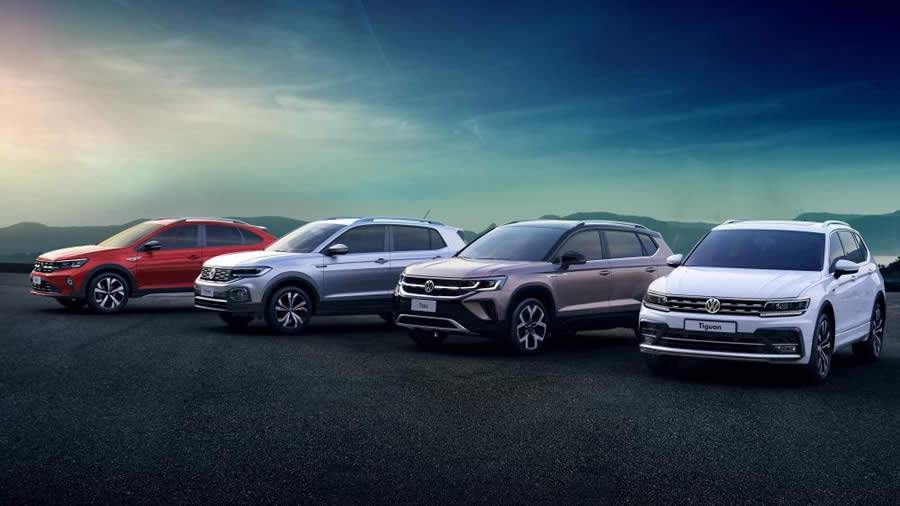Com Nivus, T-Cross, Tiguan e agora Taos, Volkswagen tem o mais forte e completo &lsquo;time&rsquo; de SUVs do Brasil!