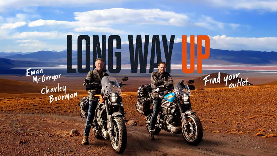 Apple TV + revela trailer oficial de &quot;Long Way Up&quot;, série épica com Ewan McGregor e Charley Boorman de Harley-Davidson LiveWire® - Harley-Davidson do Brasil/Divulgação