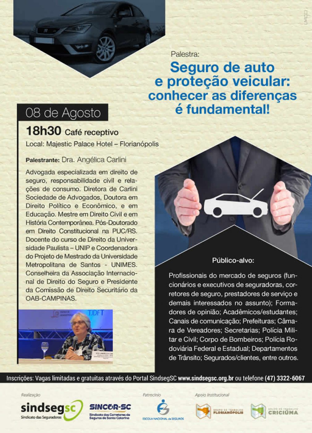 Inscreva-se para a palestra com Angélica Carlini em Florianópolis!
