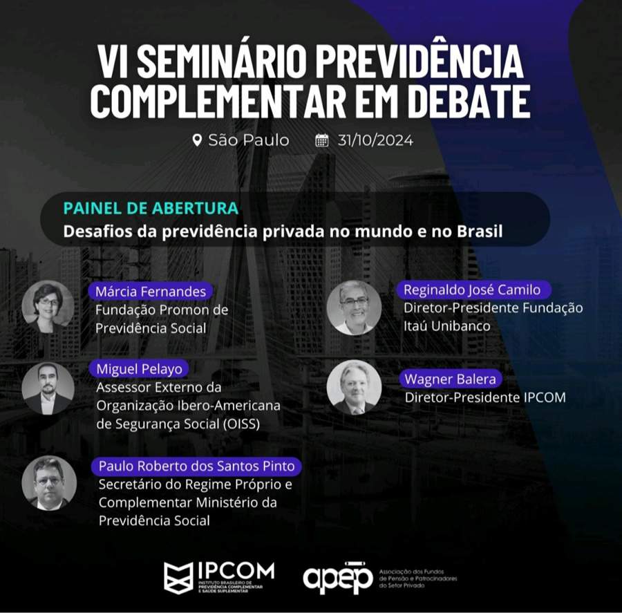 Cr&eacute;dito Divulga&ccedil;&atilde;o Semin&aacute;rio IPCOM &amp; APEP 2024