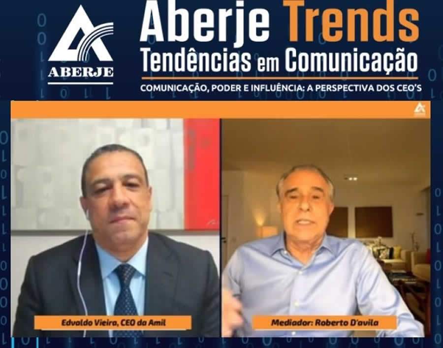 Terceiro dia do Aberje Trends contou com a participação de Edvaldo Vieira; executivo ocupa há cerca de um mês, a posição de CEO no Brasil da Amil. - Crédito: Divulgação