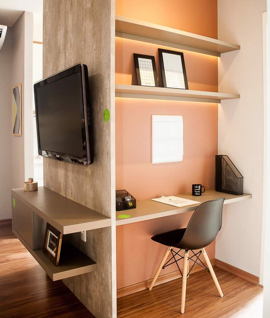 Espa&ccedil;o adaptado para home office. Divulga&ccedil;&atilde;o Emccamp