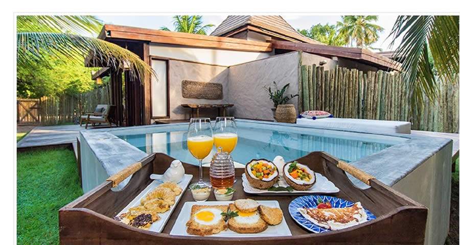 Chalé com piscina privativa - Pousada Camurim Grande (Divulgação)