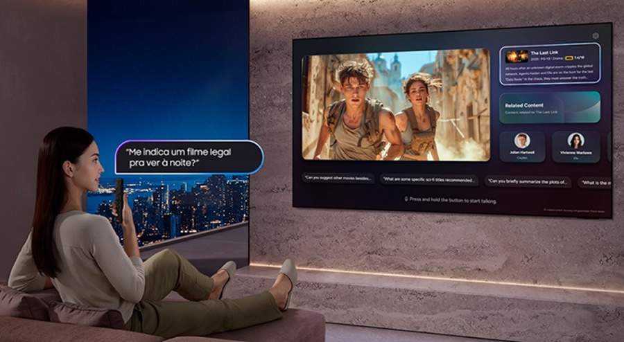 Samsung redefine a busca com AI em Smart TVs com Bixby ainda mais inteligente