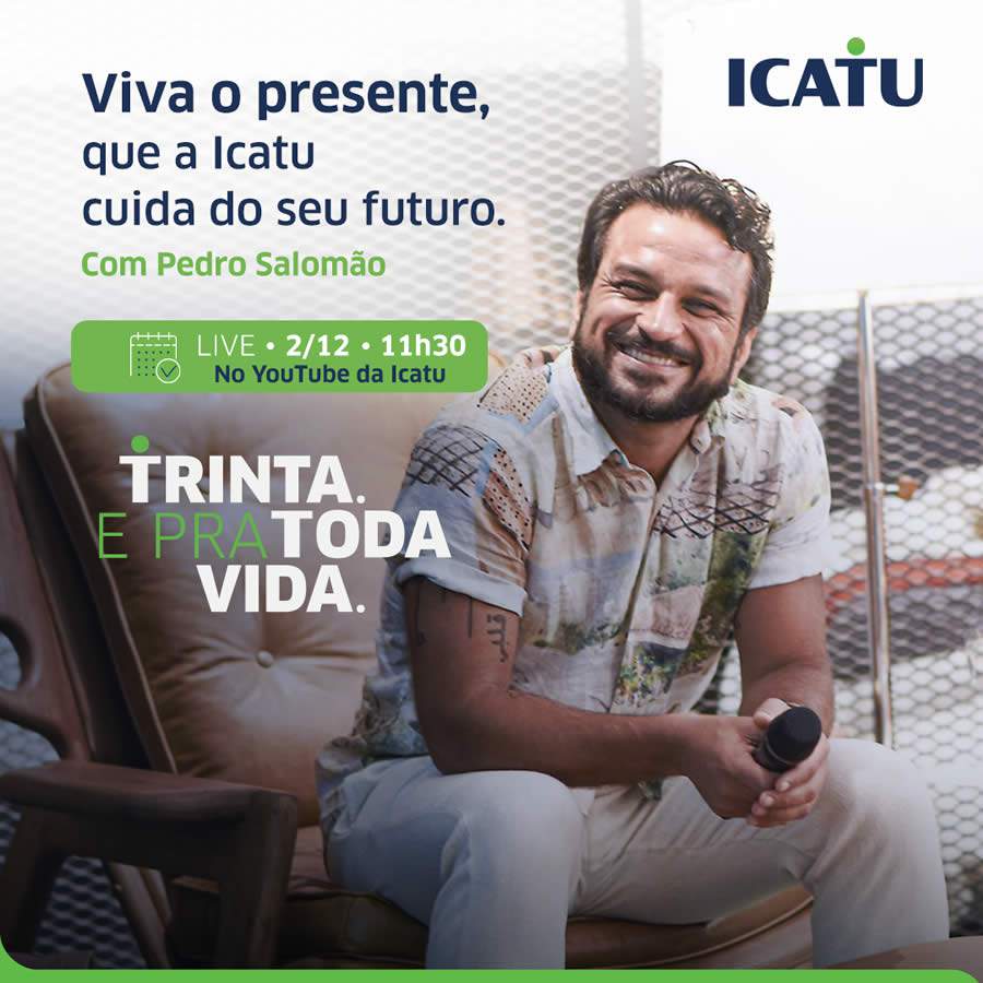 Icatu completa 30 anos e celebra anivers&aacute;rio com live especial