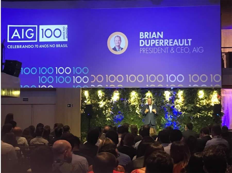 Brian Duperreault, CEO Global da AIG, visita o Brasil e refor&ccedil;a o potencial do Pa&iacute;s para os neg&oacute;cios da companhia