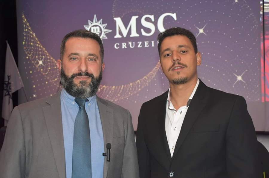 Renato Chama, Executivo de Contas Sr Travel, e Guilherme Gomes, Analista de MKT pleno - Divulga&ccedil;&atilde;o