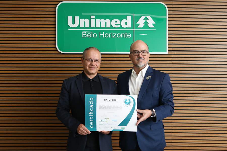 Frederico Peret- diretor-presidente da Unimed-BH (à esquerda) - ábio Gastal - Presidente da ONA