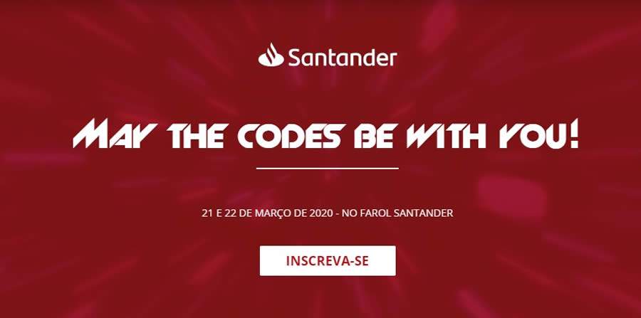 Inscrições para o 2º The Code Force – Hackathon do Santander vão até o dia 10