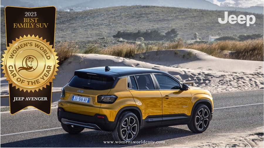 Jeep&reg; Avenger &eacute; eleito o Melhor SUV Familiar pelo &ldquo;Women&rsquo;s World Car of the Year&rdquo;