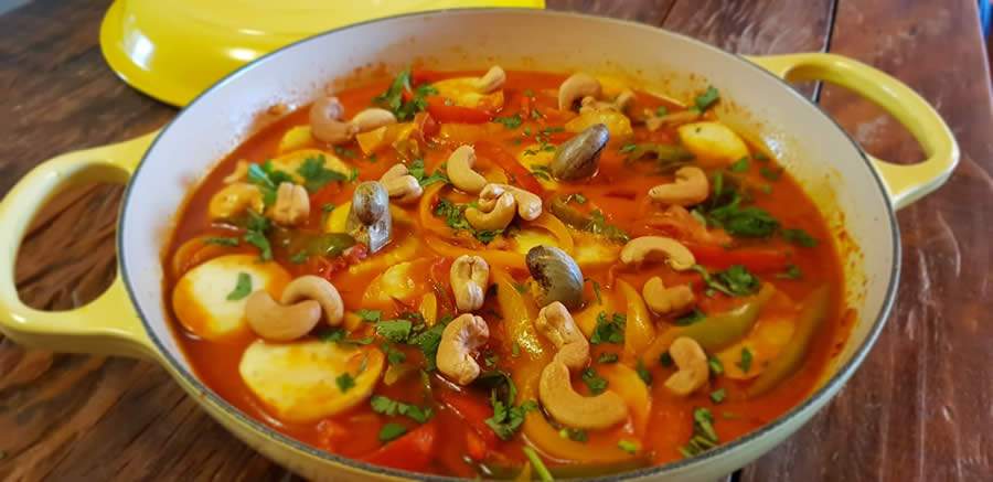 Caju &eacute; op&ccedil;&atilde;o saud&aacute;vel e barata para substituir carne e peixes