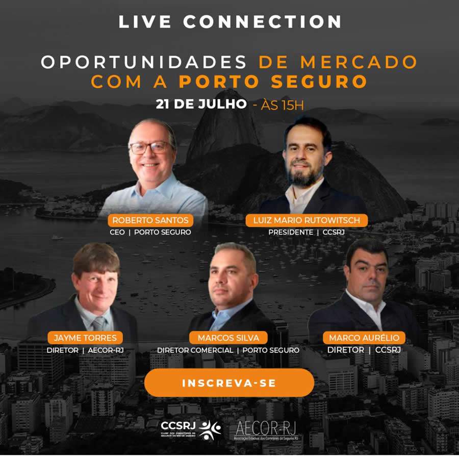CCS-RJ e AECOR-RJ realizam live Connection com a Porto Seguro