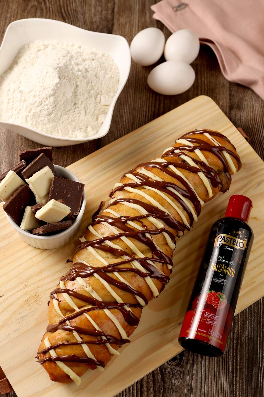 Receita Castelo: Rosca de Páscoa recheada