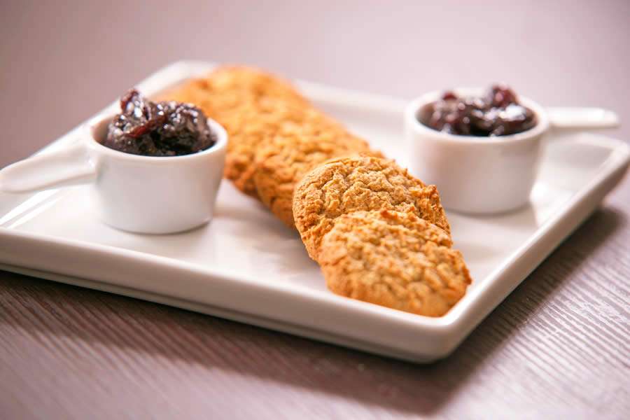 Cookie de Aveia C=com Geleia de Framboesa Homemade