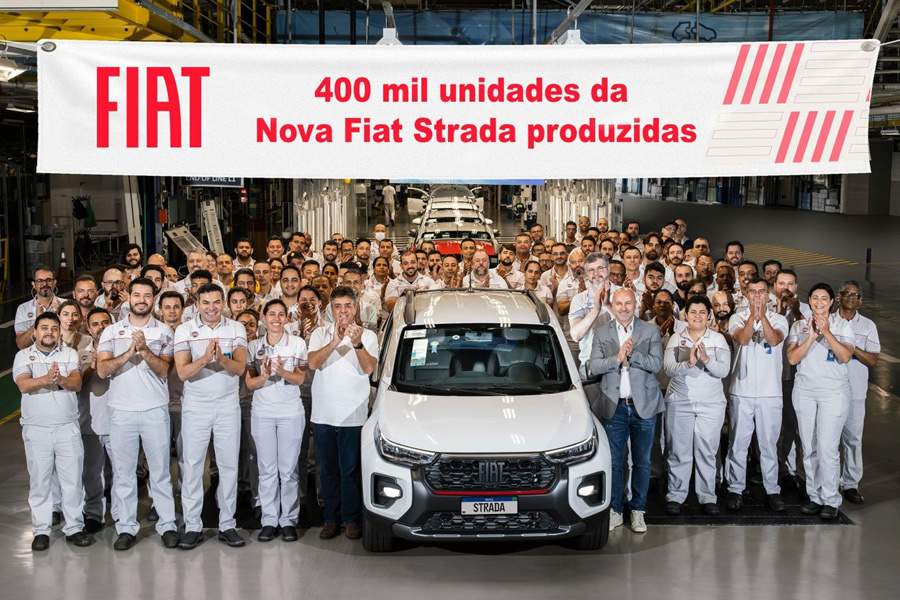 Nova Fiat Strada atinge a marca de 400 mil unidades produzidas