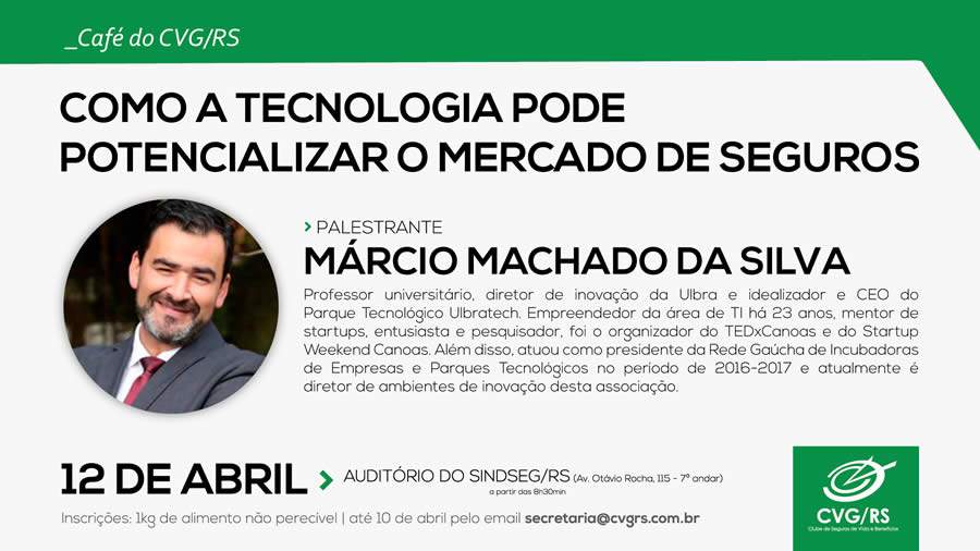 Caf&eacute; do CVG/RS abordar&aacute; tecnologia no mercado de seguros