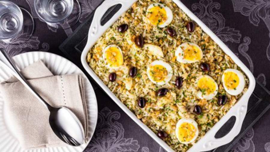  Arroz de forno com bacalhau e nata - Divulgação