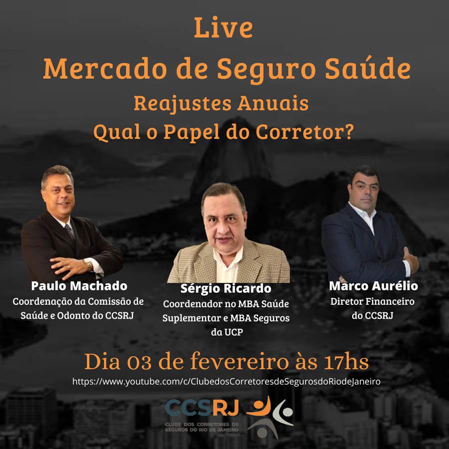 Primeira live de 2022 do CCS-RJ debate os reajustes anuais do seguro sa&uacute;de