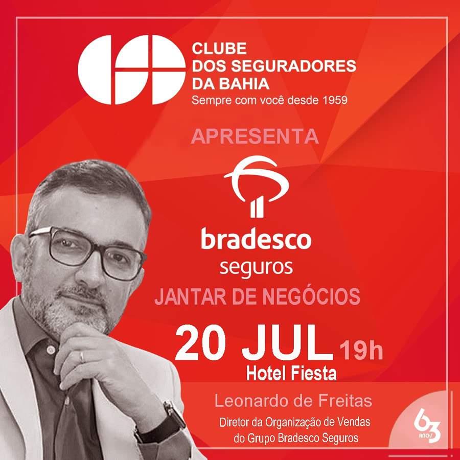 Clube dos Seguradores da Bahia recebe executivo da Bradesco Seguros