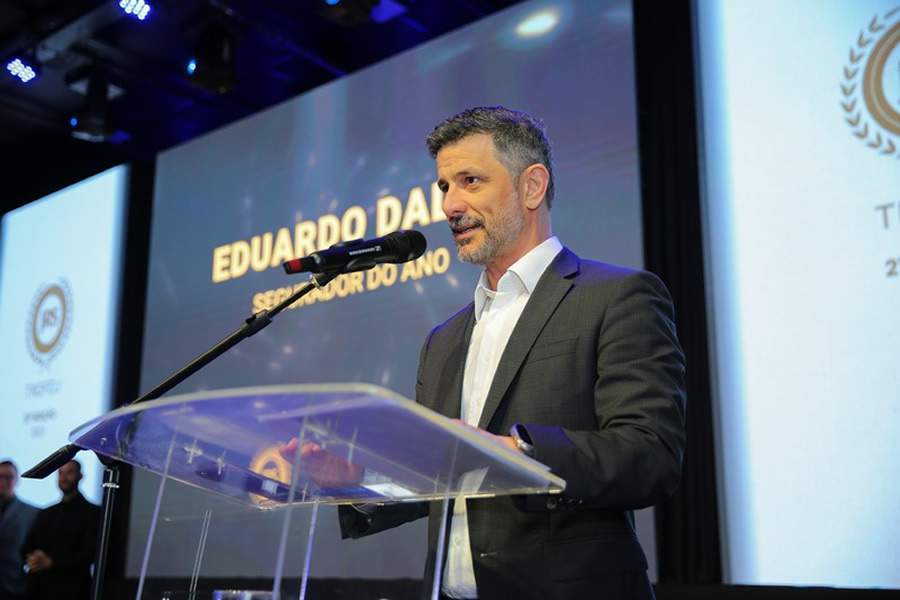 Eduardo Dal Ri, CEO da HDI, discursa durante cerim&ocirc;nia do Pr&ecirc;mio JRS - Credito: Johanes Bueno/Johnny Marco/JRS