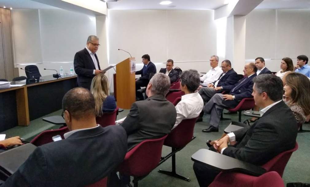 João Paulo Moreira de Mello, presidente do CSP-MG, apresenta relatório de gestão do Clube