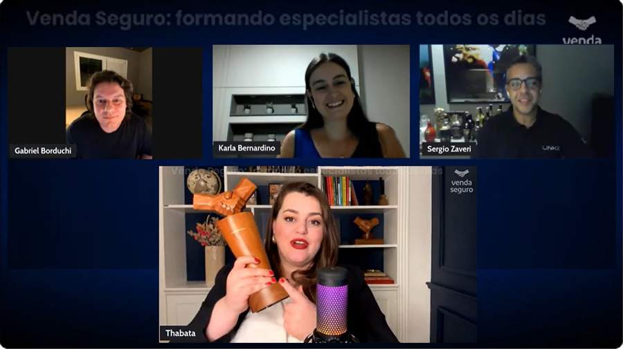 Foto: print da tela live de premia&ccedil;&atilde;o com os vencedores