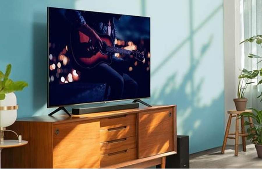 Soundbar HW-T555, da Samsung. Imagem meramente ilustrativa.
