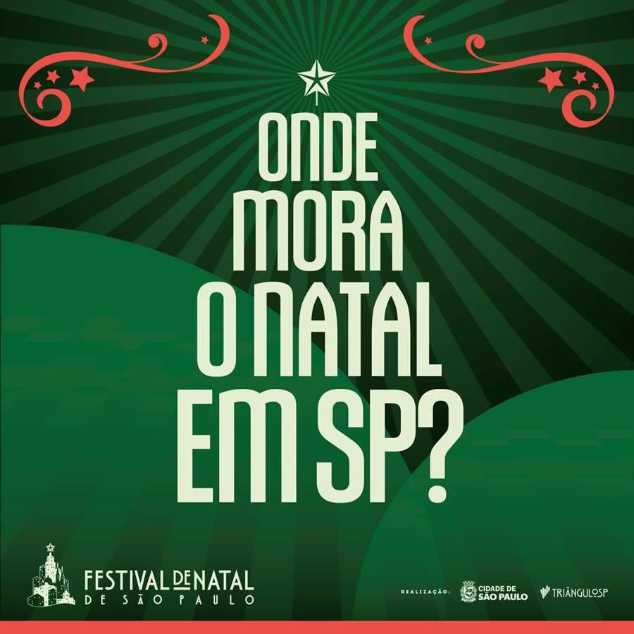 Secretaria Municipal de Turismo de São Paulo apresenta o podcast Onde Mora o Natal em SP?, que integra a 3ª edição do Festival de Natal de São Paulo