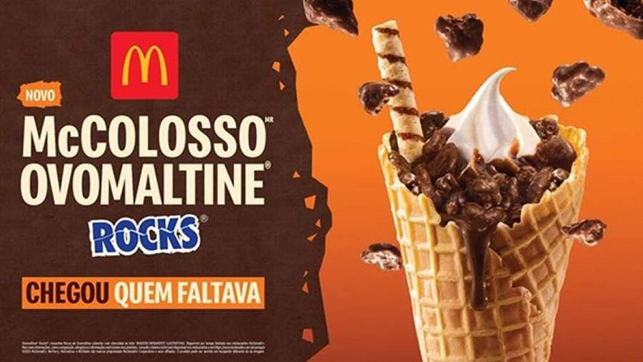 Chegou quem faltava para a família Ovomaltine do Méqui: o novo McColosso Ovomaltine Rocks