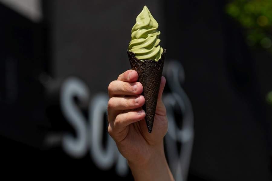 Sorvete de Match&aacute; da SOFT e The Coffee - por Guto Tarasiuk