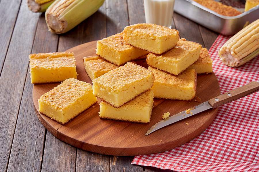 Bolo de Milho vegano - Divulgação Abeaço