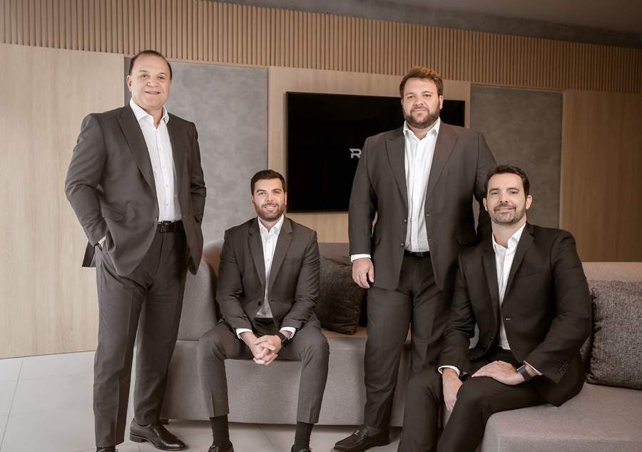 Foto: Rog&eacute;rio, Bruno, Felipe e Vicente - S&oacute;cios da REP Seguros