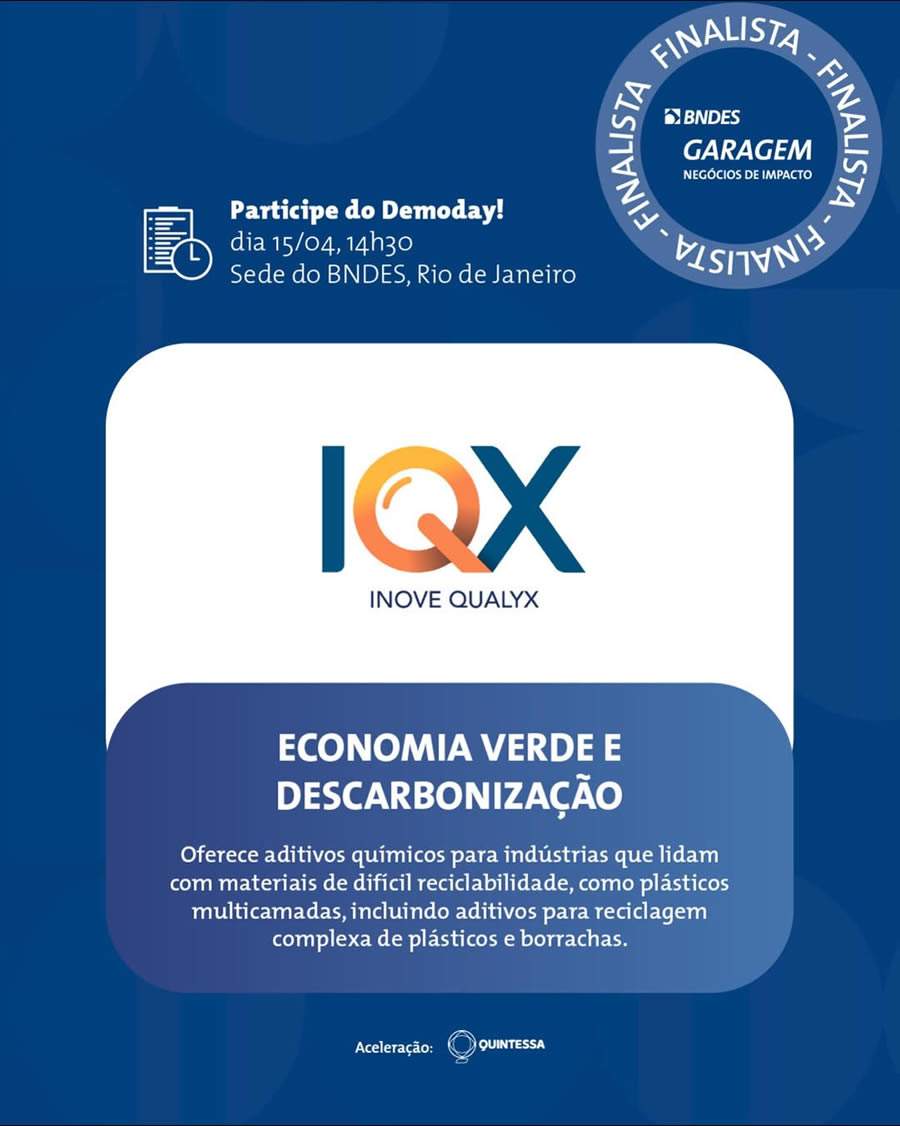 IQX é finalista do BNDES Garagem - Divulgação