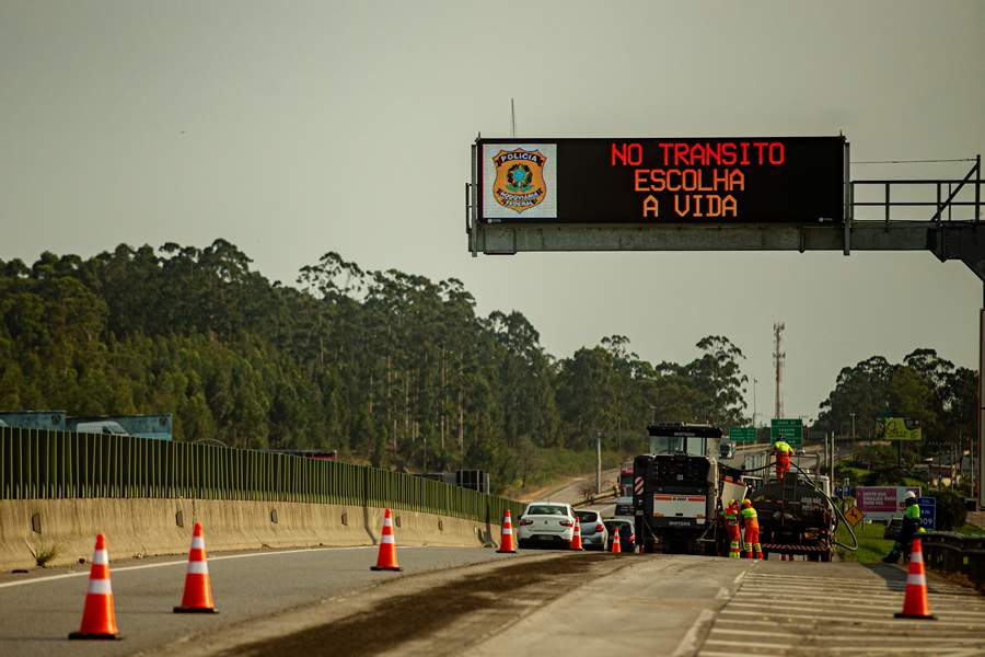 CCR ViaCosteira informa cronograma semanal de obras na BR-101 Sul/SC