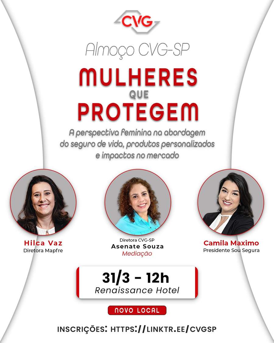 Almo&ccedil;o do CVG-SP debate seguro de vida sob a perspectiva feminina