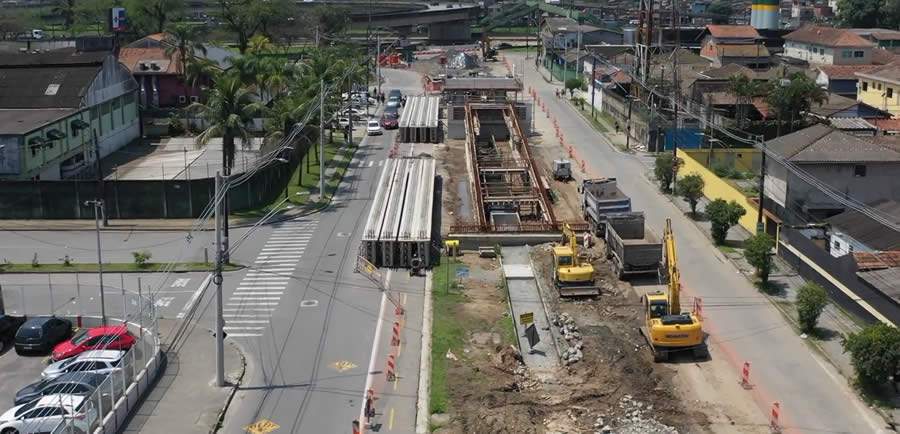 Ecovias realiza, nesta semana, lan&ccedil;amento de vigas do viaduto do Jardim Casqueiro