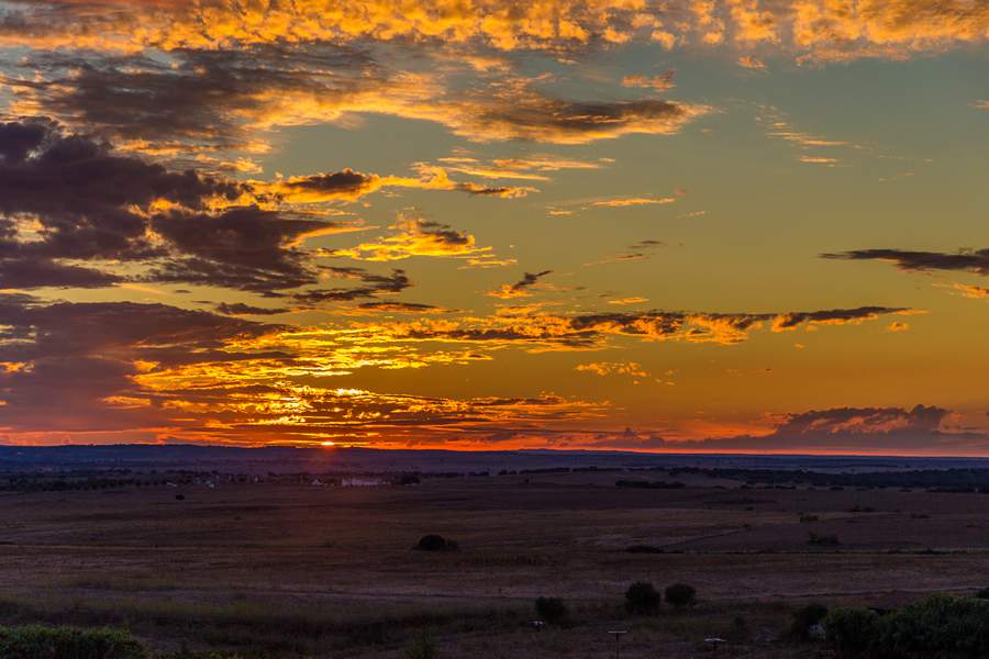 Por do sol no Alentejo - Credito Victor Carvalho