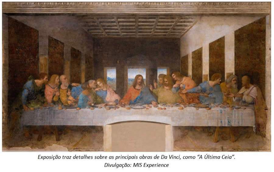 Exposi&ccedil;&atilde;o de Leonardo da Vinci no MIS Experience &eacute; op&ccedil;&atilde;o de divers&atilde;o para toda a fam&iacute;lia