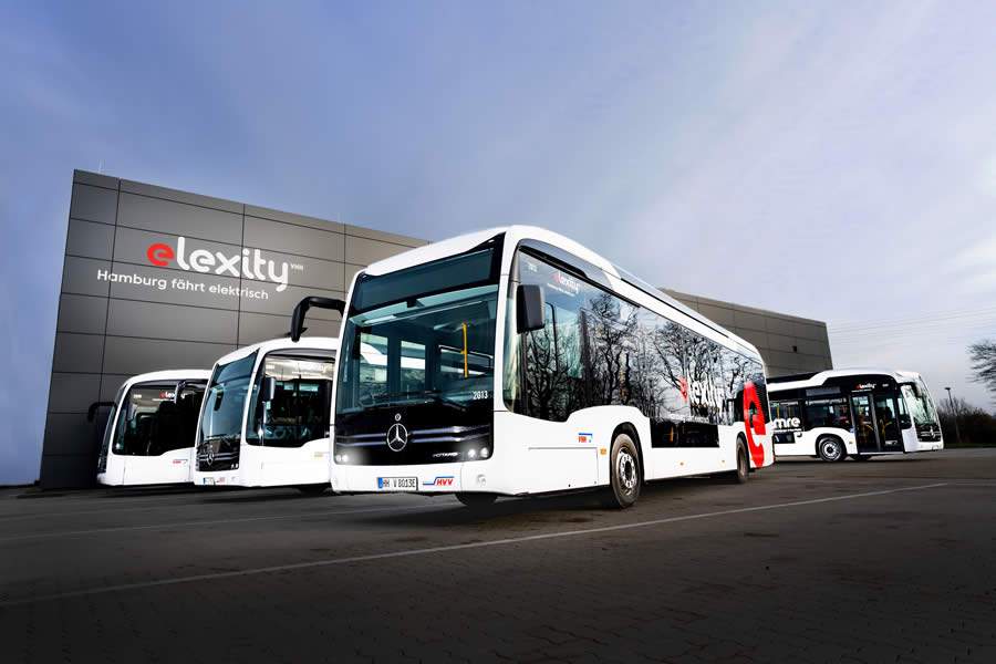 Daimler entrega 16 ônibus elétricos eCitaro paraa cidade de Hamburgo na Alemanha