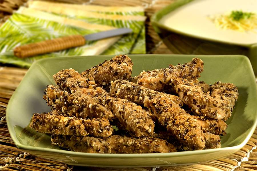 Iscas de Salmão com Molho de Queijo - arca Piraquê - Divulgação