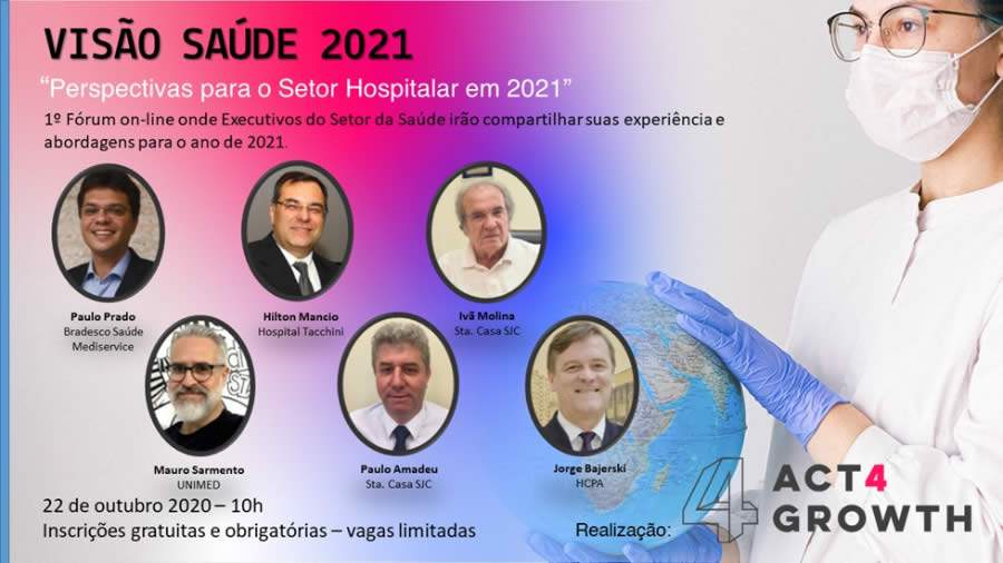 Executivo da Bradesco Saúde aborda as perspectivas para o setor hospitalar na webinar Visão Saúde 2021