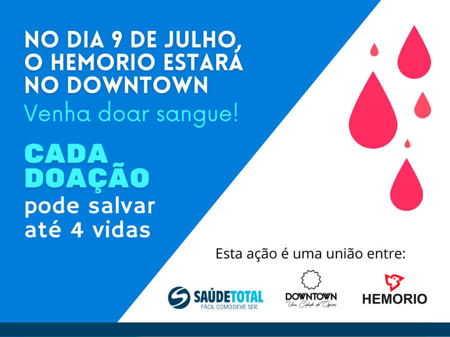 Rede Sa&uacute;de Total realiza campanha de doa&ccedil;&atilde;o de sangue em parceria com o Hemorio