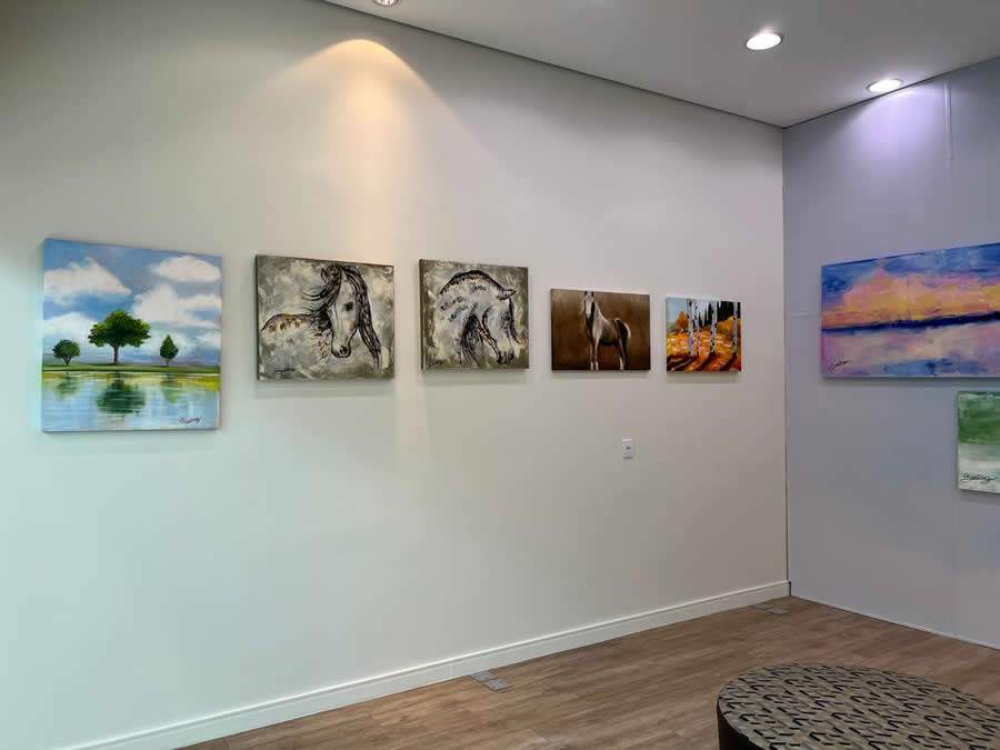 Exposição da artista mirim Beatriz Sotto Murasca marca a segunda edição do Ateliê JundiaíShopping